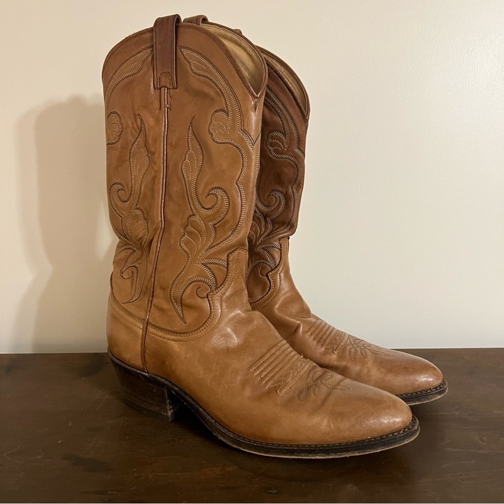 Vintage Dan Post Genuine Cowboy Boots Men’s 10 Western Boot Shoe 16776